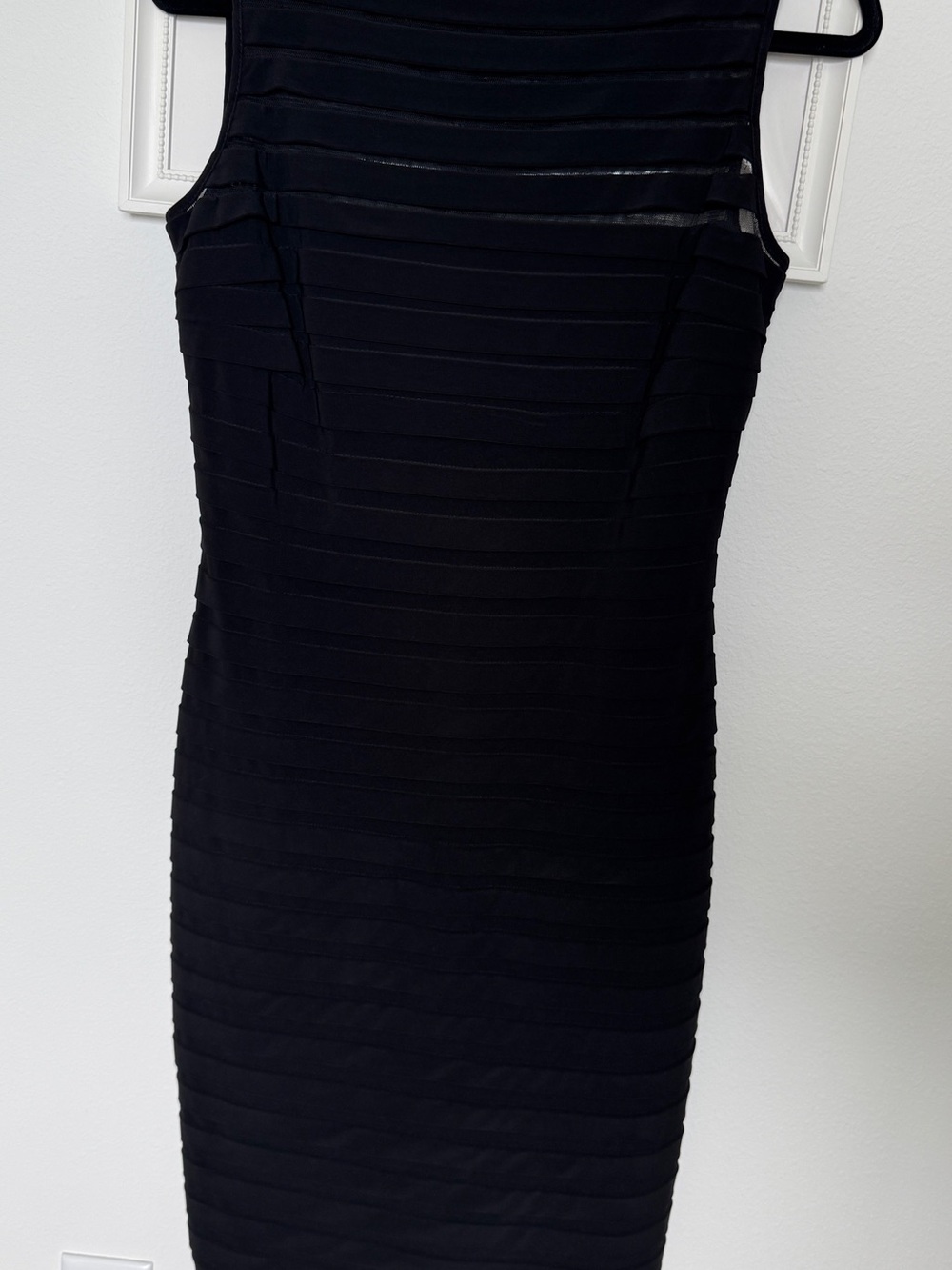 Adrianna Papell Black Sleeveless Bandage Dress NWOT